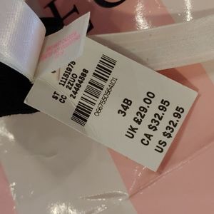 Black Victoria Secret PINK 34B bra